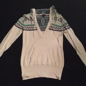 White Hoodie Sweater